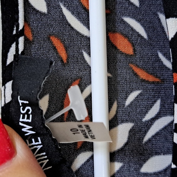 Nine West Fall Vibes 3/4 Sleeve Midi Dress. Size 10 NWOT - Picture 7 of 9